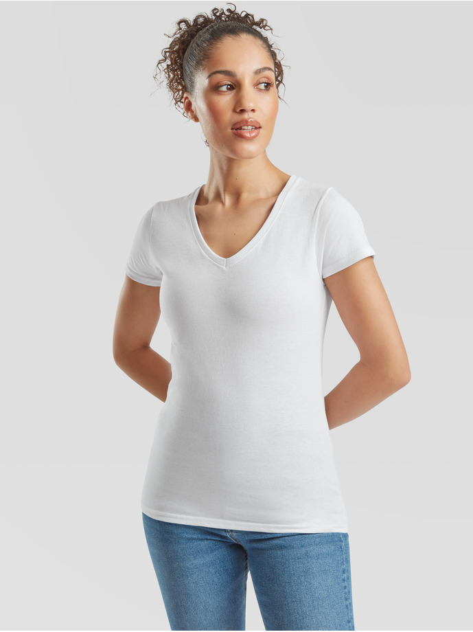 Vanity Fair Lingerie LADIES VALUEWEIGHT V-NECK T White 3