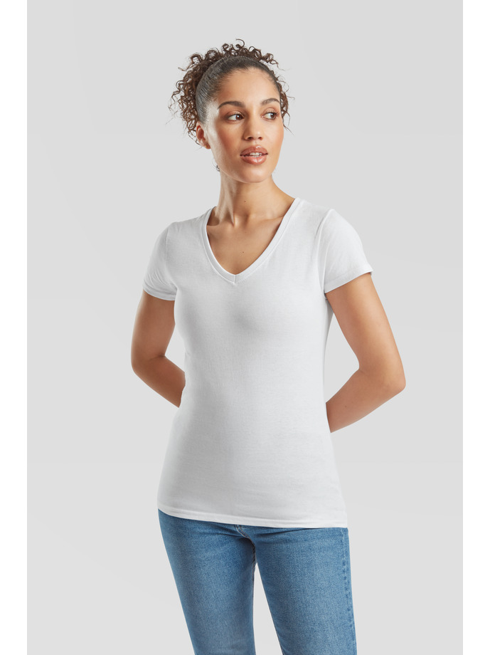 Vanity Fair Lingerie LADIES VALUEWEIGHT V-NECK T White 5