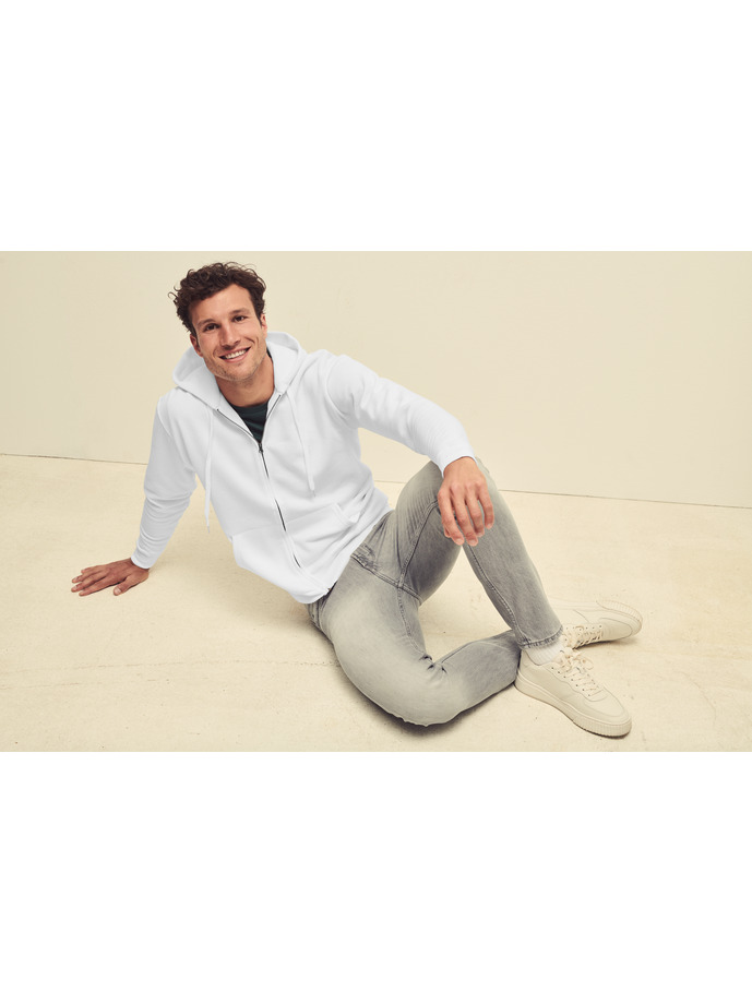 Vanity Fair Lingerie CLASSIC HOODED SWEAT JACKET White 10