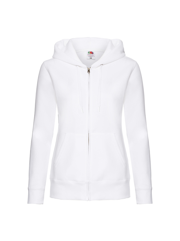 Vanity Fair Lingerie LADIES PREMIUM HOODED SWEAT JACKET White 6