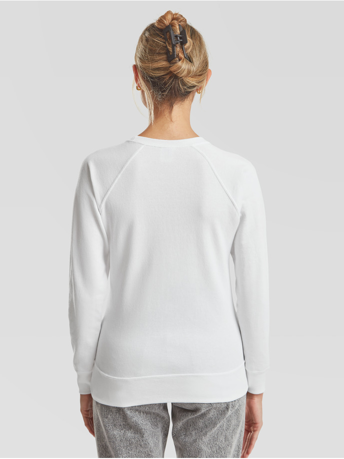 Vanity Fair Lingerie LADIES LIGHTWEIGHT RAGLAN SWEAT White 2