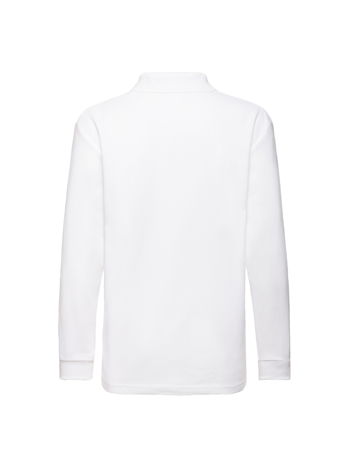 Vanity Fair Lingerie KIDS 65/35 LONG SLEEVE POLO White 2