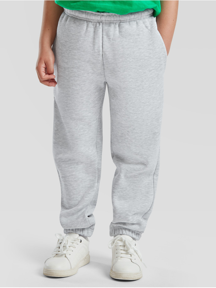 Vanity Fair Lingerie KIDS PREMIUM ELASTICATED CUFF JOG PANTS Heather Grey 1