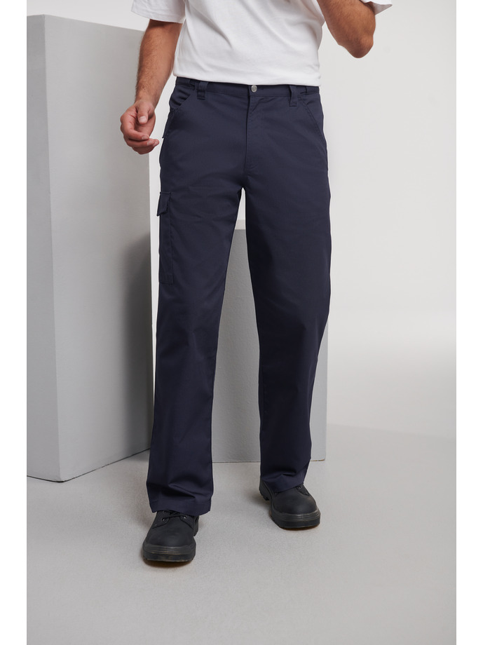 Vanity Fair Lingerie Workwear Polycotton Twill Trousers French Navy 1