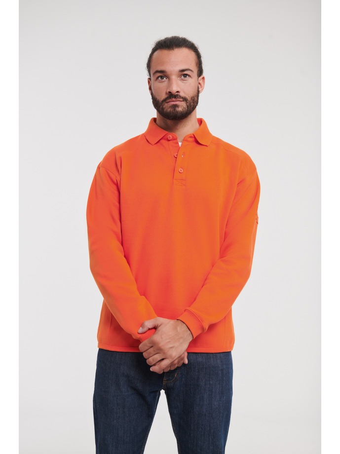 Vanity Fair Lingerie Heavy Duty Workwear Collar Sweatshirt Orange 1