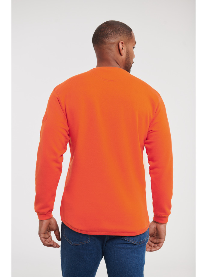 Vanity Fair Lingerie Heavy Duty Workwear Sweatshirt Orange 2