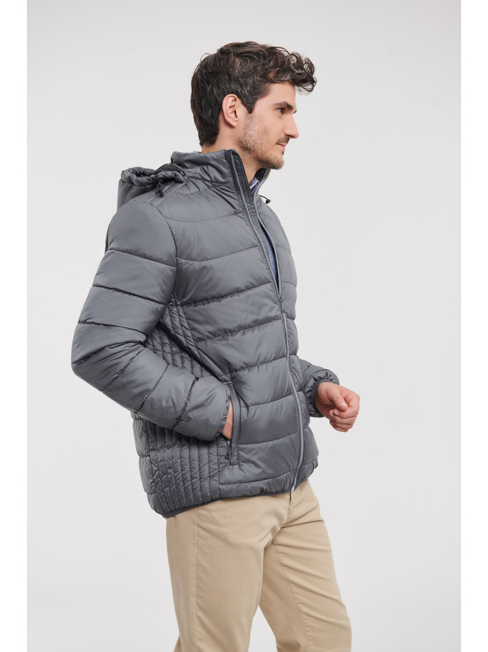 Vanity Fair Lingerie Men's Hooded Nano Jacket Iron Grey 3
