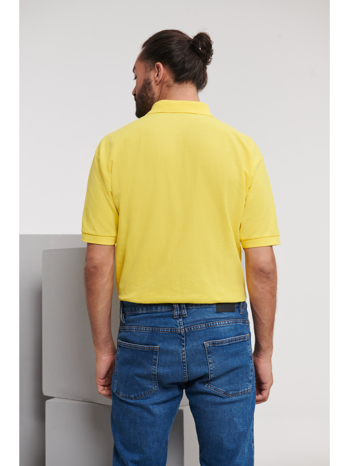 Vanity Fair Lingerie Men's Classic Polycotton Polo Yellow 2