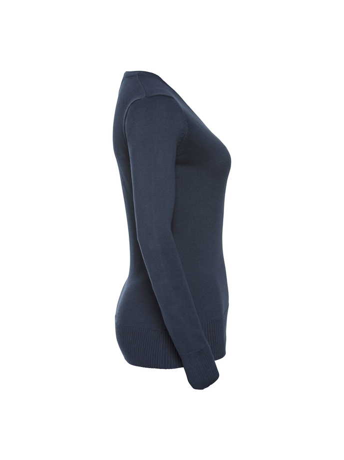 Vanity Fair Lingerie Ladies' V-Neck Knitted Pullover French Navy 7