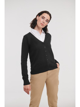 Ladies' V-Neck Knitted Cardigan
