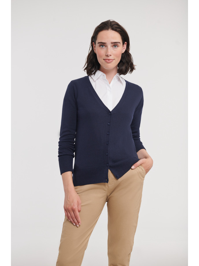 Vanity Fair Lingerie Ladies' V-Neck Knitted Cardigan French Navy 1