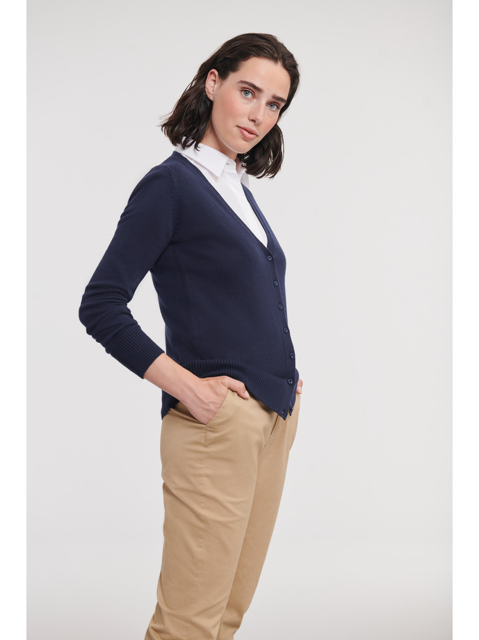 Vanity Fair Lingerie Ladies' V-Neck Knitted Cardigan French Navy 3