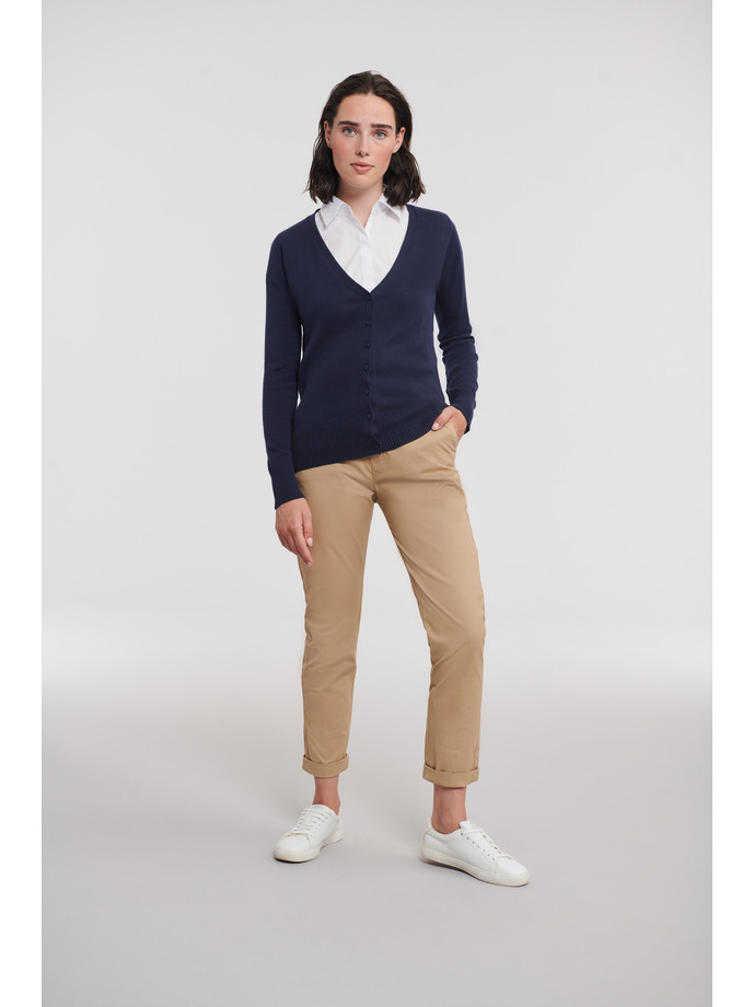 Vanity Fair Lingerie Ladies' V-Neck Knitted Cardigan French Navy 4