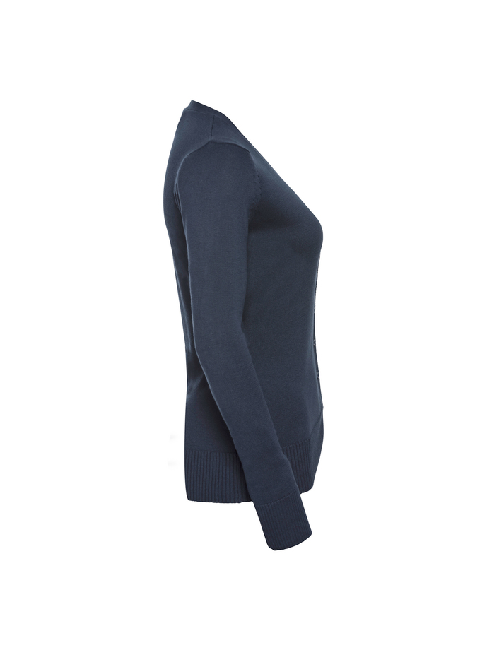 Vanity Fair Lingerie Ladies' V-Neck Knitted Cardigan French Navy 7