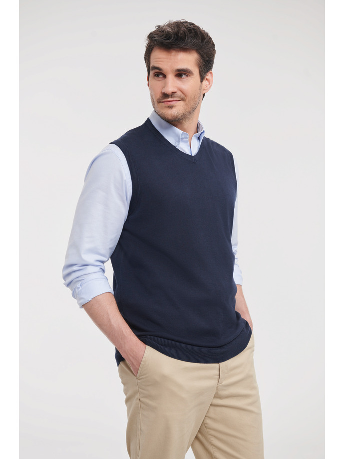 Vanity Fair Lingerie V-Neck Sleeveless Knitted Pullover French Navy 3