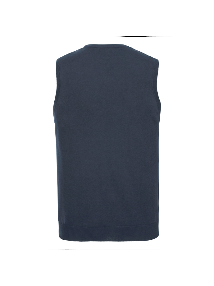 Vanity Fair Lingerie V-Neck Sleeveless Knitted Pullover French Navy 6