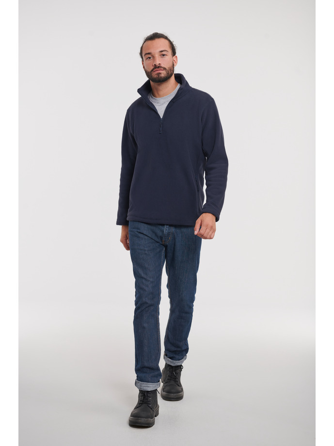 Vanity Fair Lingerie Quarter Zip Outdoor Fleece French Navy 4