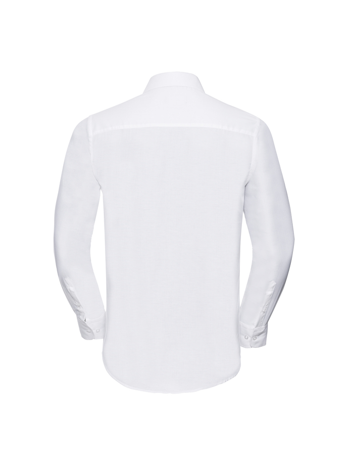 Vanity Fair Lingerie Men's Long Sleeve Tailored Oxford Shirt White 6
