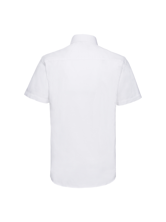 Vanity Fair Lingerie Men's Short Sleeve Tailored Oxford Shirt White 6