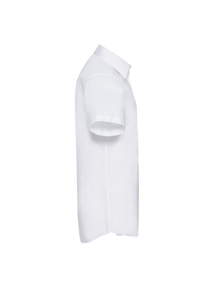 Vanity Fair Lingerie Men's Short Sleeve Tailored Oxford Shirt White 7