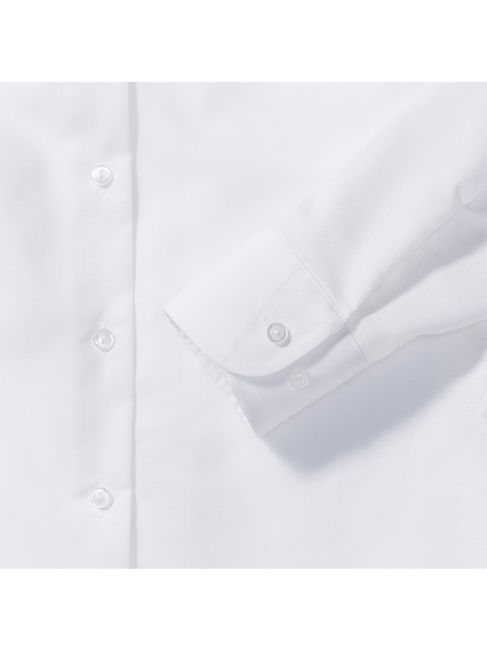 Vanity Fair Lingerie Ladies' Long Sleeve Tailored Oxford Shirt White 8