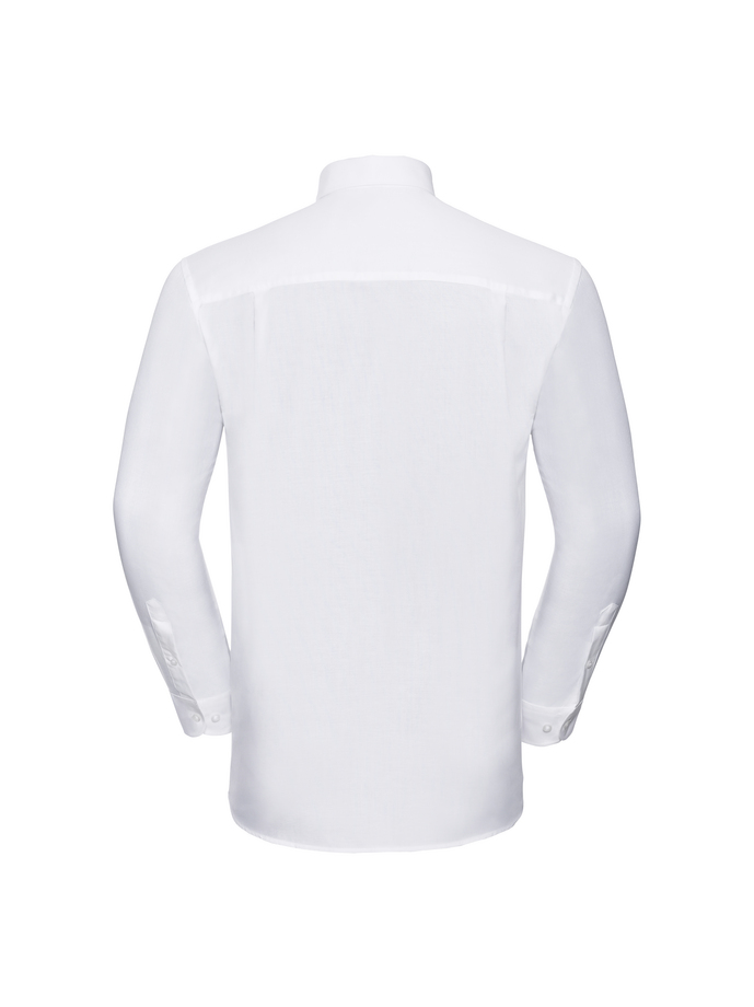 Vanity Fair Lingerie Men's Long Sleeve Classic Oxford Shirt White 6