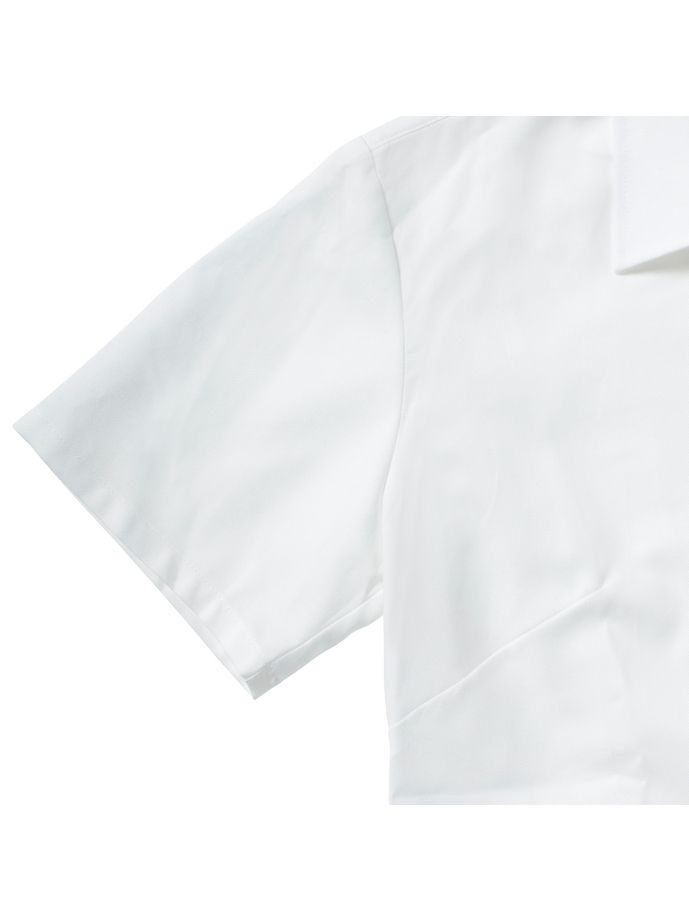 Vanity Fair Lingerie Ladies' Short Sleeve Tailored Oxford Shirt White 8