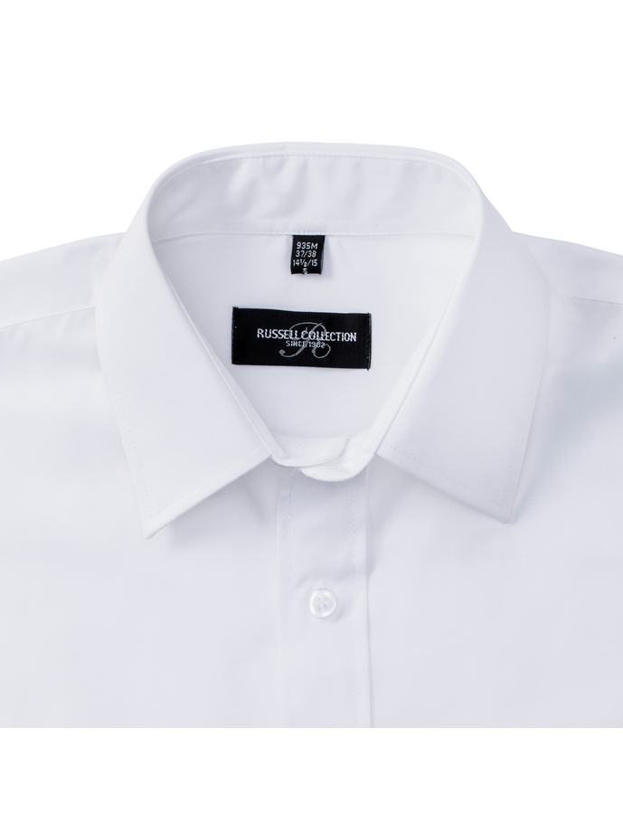 Vanity Fair Lingerie Men's Short Sleeve Classic Polycotton Poplin Shirt White 10