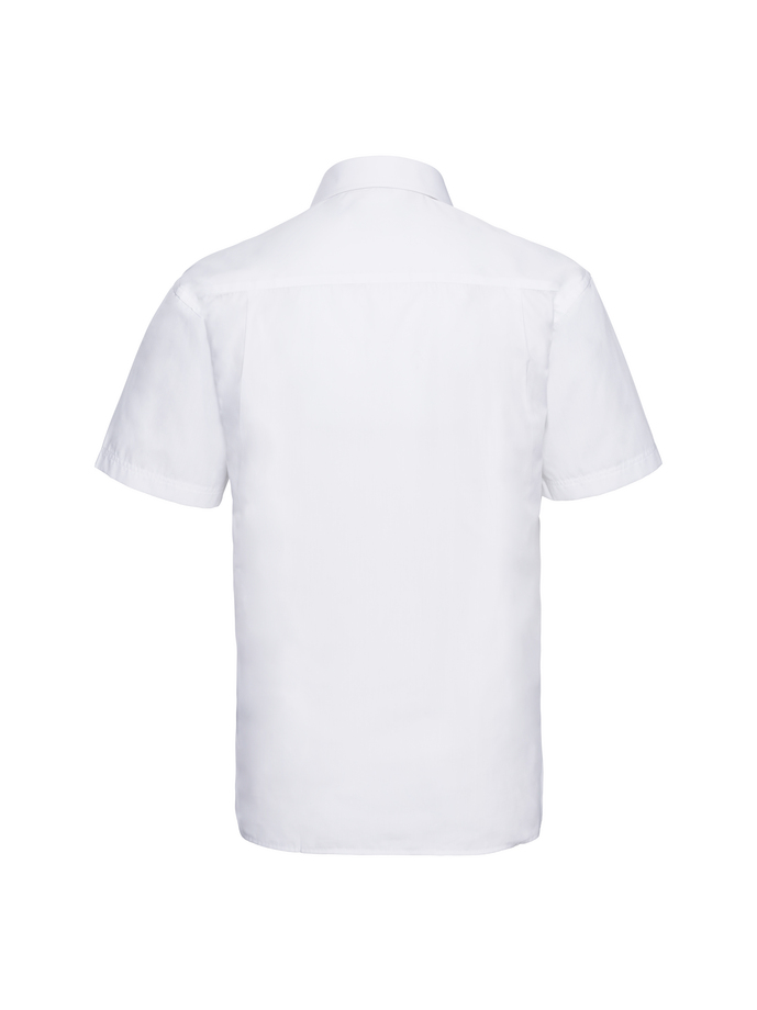Vanity Fair Lingerie Men's Short Sleeve Classic Polycotton Poplin Shirt White 6
