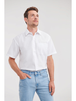 Men's Short Sleeve Classic Polycotton Poplin Shirt