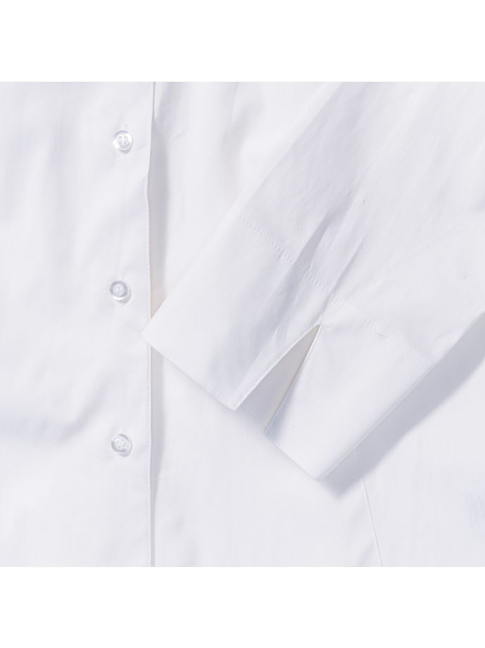 Vanity Fair Lingerie Ladies' 3/4 Sleeve Fitted Stretch Shirt White 10