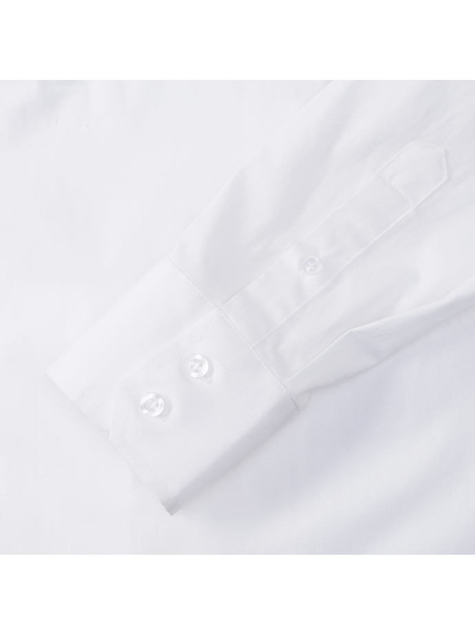 Vanity Fair Lingerie Men's Long Sleeve Fitted Stretch Shirt White 8