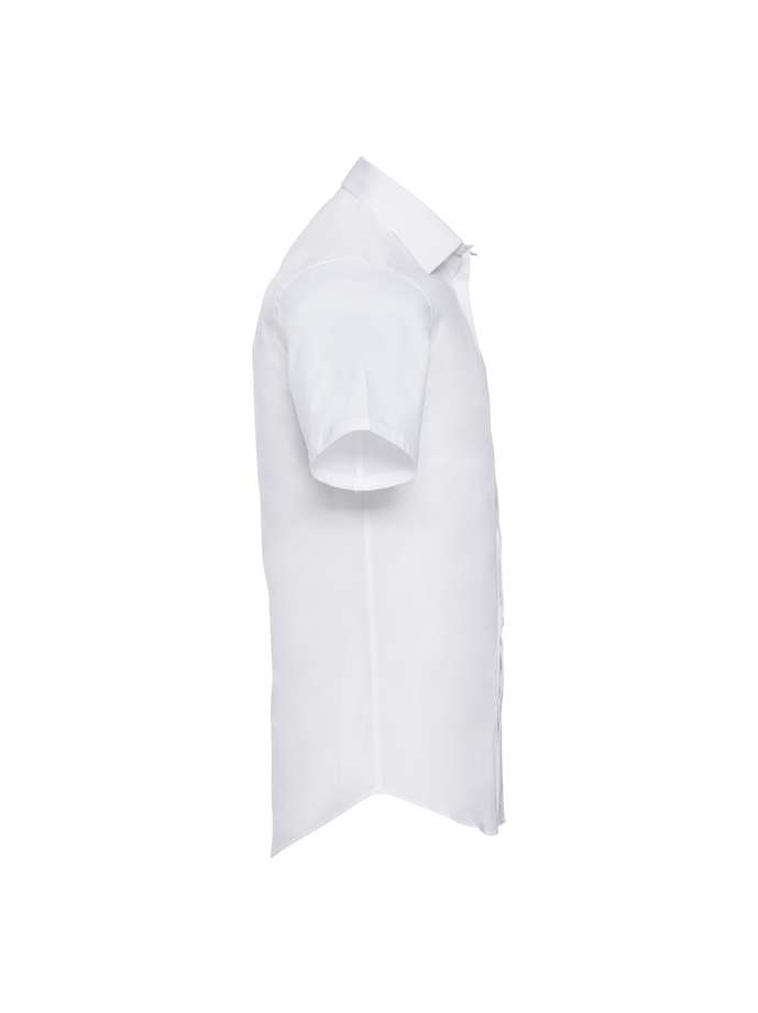 Vanity Fair Lingerie Men's Short Sleeve Fitted Stretch Shirt White 7