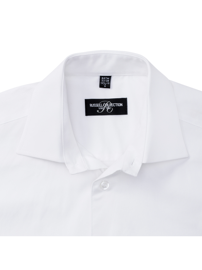 Vanity Fair Lingerie Men's Short Sleeve Fitted Stretch Shirt White 8