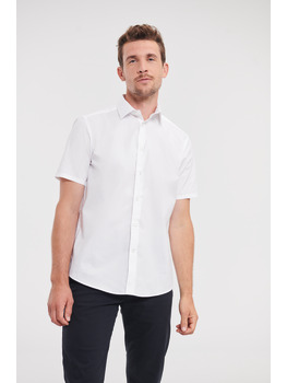 Men's Short Sleeve Fitted Stretch Shirt