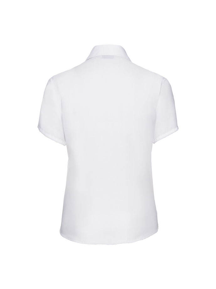 Vanity Fair Lingerie Ladies' Short Sleeve Tailored Ultimate Non-Iron Shirt White 6