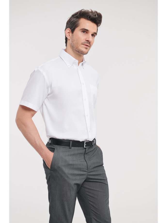 Vanity Fair Lingerie Men's Short Sleeve Classic Ultimate Non-Iron Shirt White 3