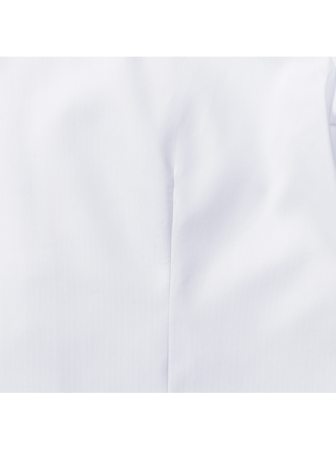 Vanity Fair Lingerie Ladies' Long Sleeve Tailored Herringbone Shirt White 8