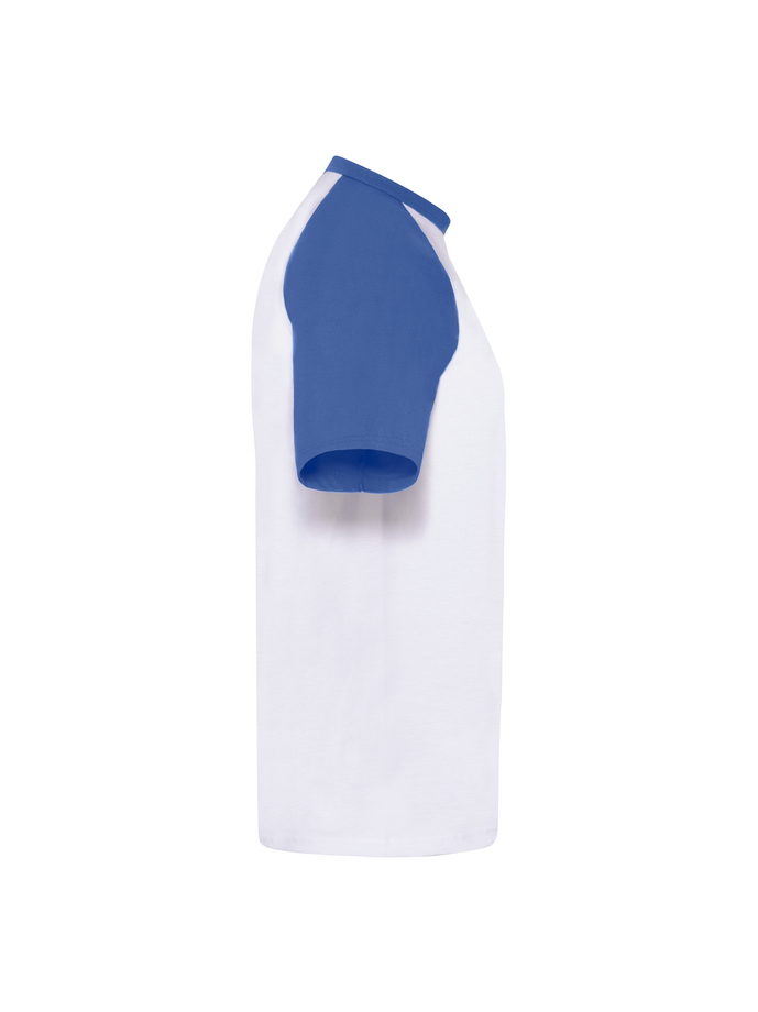 Vanity Fair Lingerie VALUEWEIGHT SHORT SLEEVE BASEBALL T White/royal Blue 7