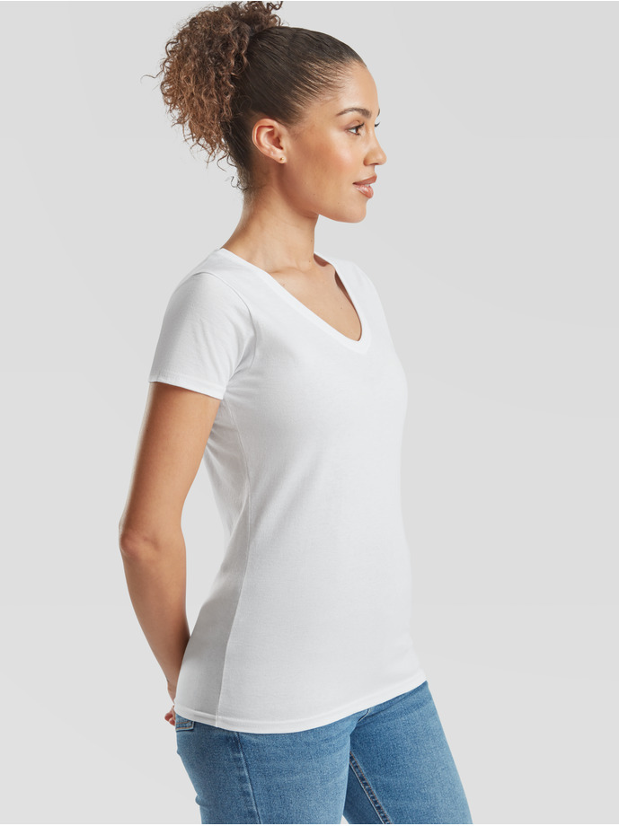 Vanity Fair Lingerie Ladies Valueweight V-Neck T White 2