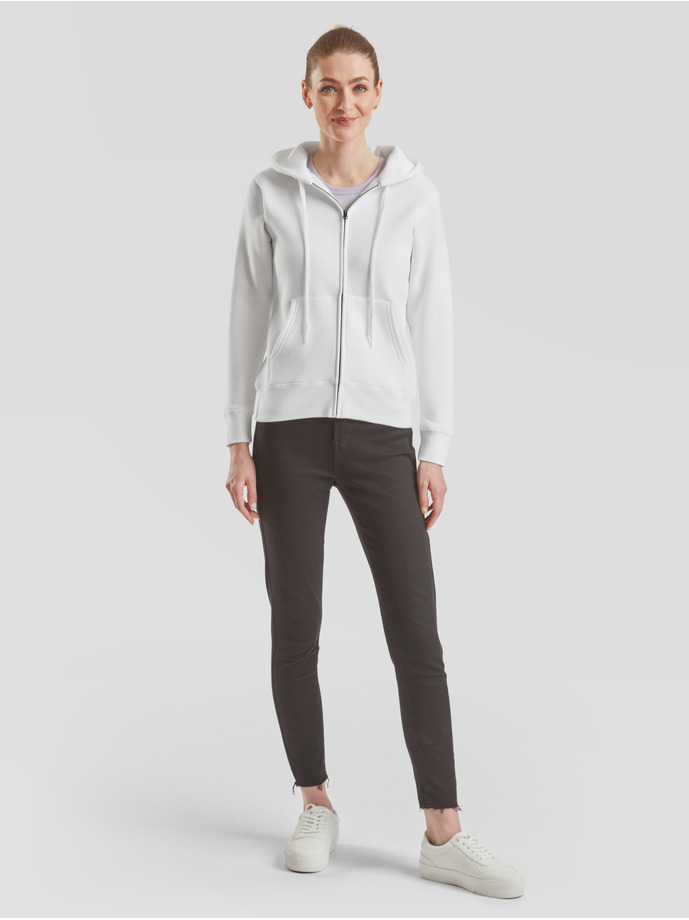Vanity Fair Lingerie LADIES PREMIUM HOODED SWEAT JACKET White 4