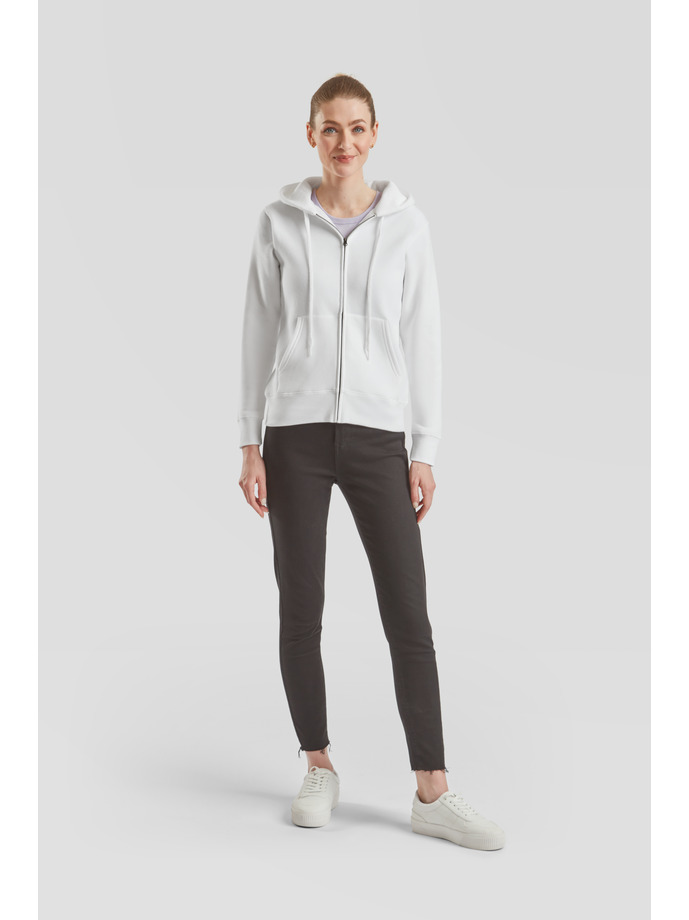 Vanity Fair Lingerie LADIES PREMIUM HOODED SWEAT JACKET White 5