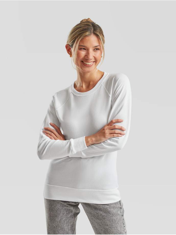 Vanity Fair Lingerie LADIES LIGHTWEIGHT RAGLAN SWEAT White 1