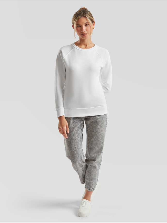 Vanity Fair Lingerie LADIES LIGHTWEIGHT RAGLAN SWEAT White 4