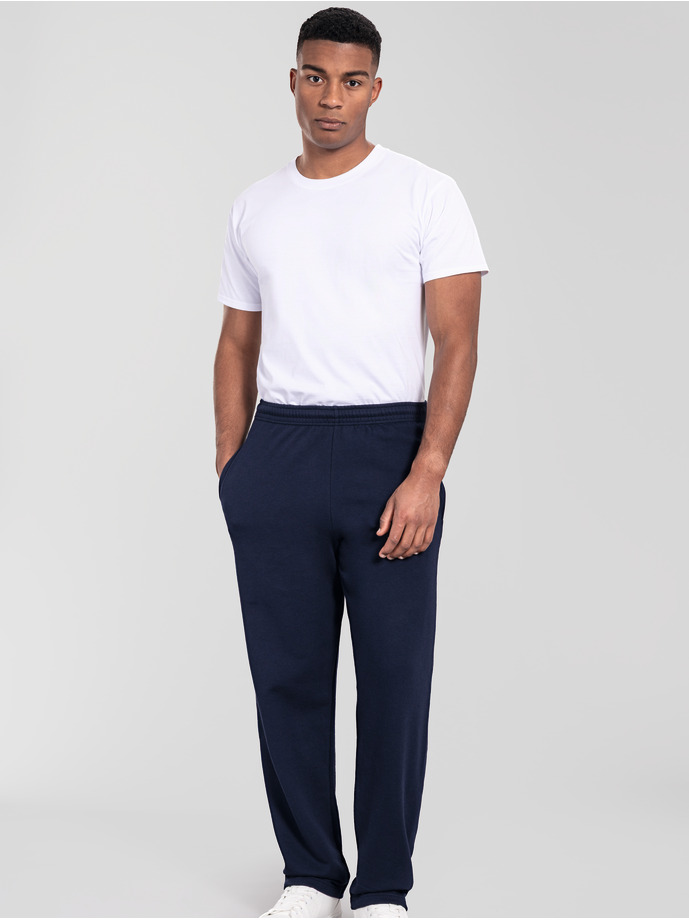 Vanity Fair Lingerie Iconic 250 Open Hem Jog Pants Deep Navy 4