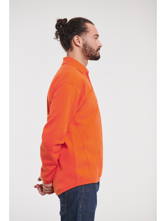 Vanity Fair Lingerie Heavy Duty Workwear Collar Sweatshirt Orange 3