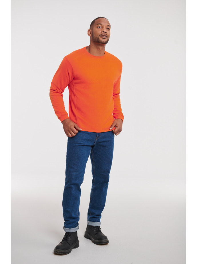 Vanity Fair Lingerie Heavy Duty Workwear Sweatshirt Orange 4