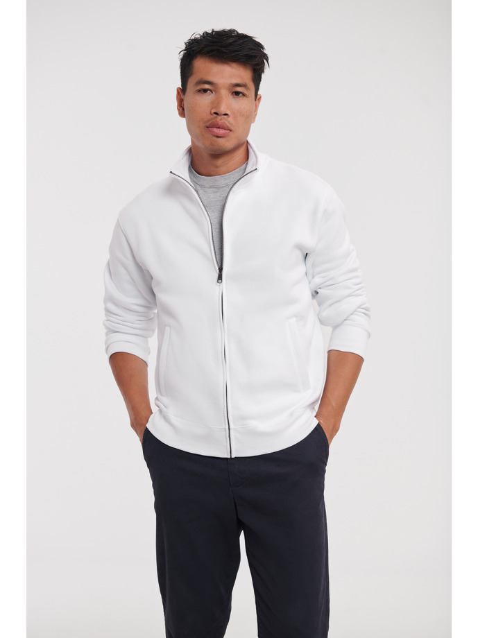 Vanity Fair Lingerie Men's Authentic Sweat Jacket White 1