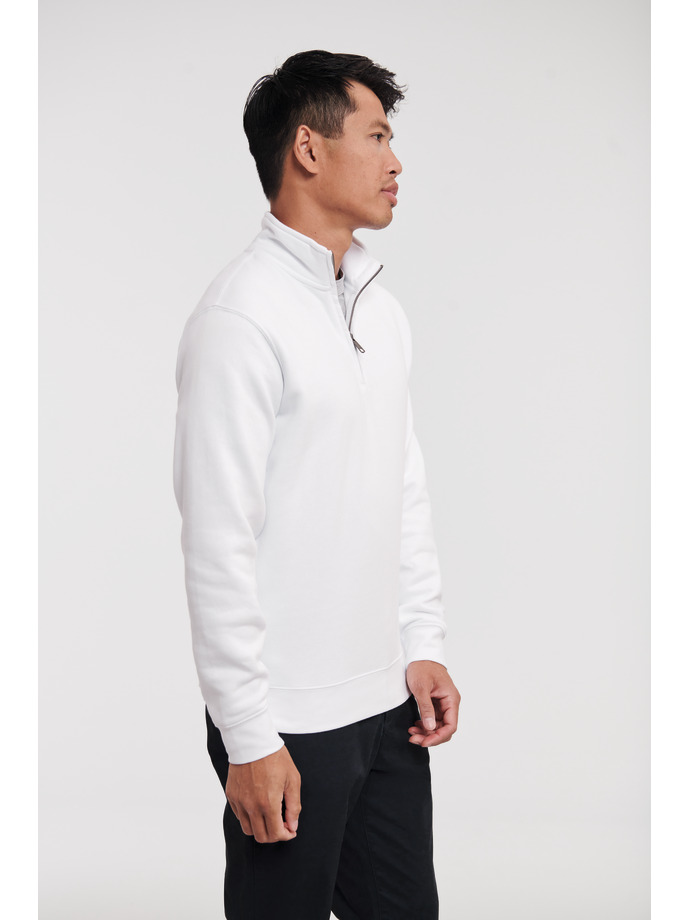 Vanity Fair Lingerie Authentic Quarter Zip Sweat White 3