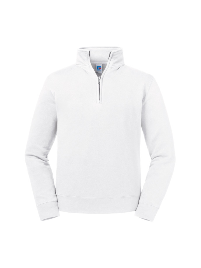 Vanity Fair Lingerie Authentic Quarter Zip Sweat White 5